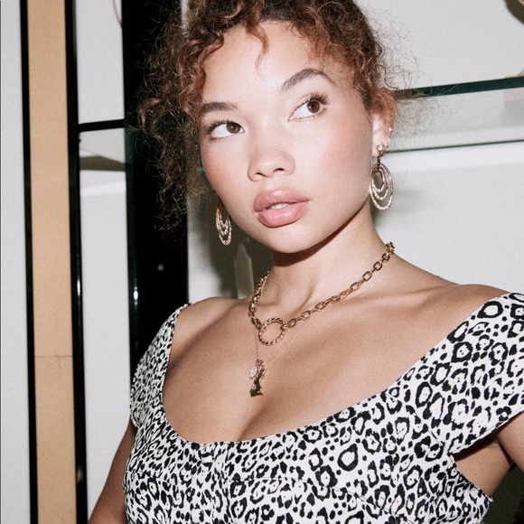 New Vanessa Mooney the T.T. Necklace gold cz - Picture 2 of 4